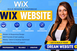build wix website design wix development, wix maintenance, website customization