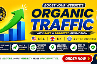 do organic website traffic to increase sales USA,UK