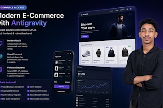 build a premium full stack website with stunning UI and antigravity