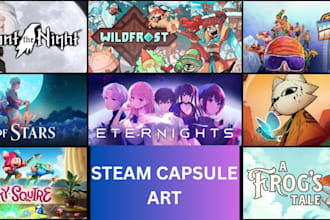 design steam capsule art steam banner game cover steam store asset game poster
