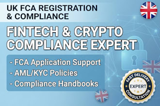 provide UK fca compliance, aml and kyc policies, and registration support
