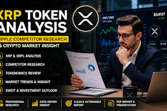 conduct xrp token analysis, ripple competitor research and crypto market insight