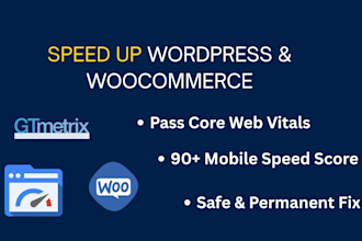 speed up wordpress and woocommerce performance to pass core web vitals