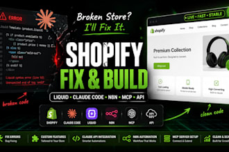 do shopify liquid fix claude code vibe coding website claude api n8n shopify mcp