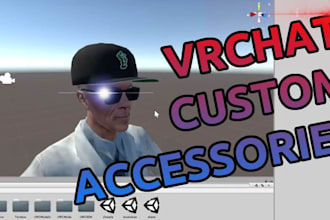 edit vrchat avatar, add accessories, outfit, clothing, hair, facial expressions