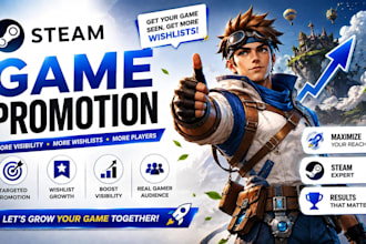 steam game promotion, steam game marketing and steam wishlist growth