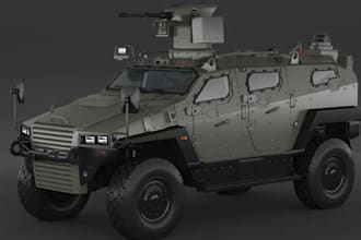 3d armor tank stl,military vehicle from reference,car model for rpg,game assets