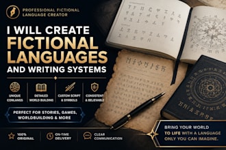 create your realistic fictional language or conlag