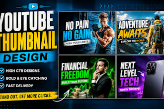 design premium clickable youtube thumbnail for crypto and finance thumbnail