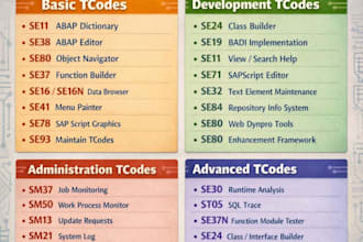 develop, debug, optimize and architect sap abap solutions