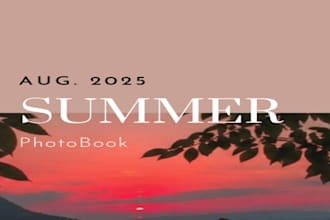 design a stunning minimalist photobook or photo album