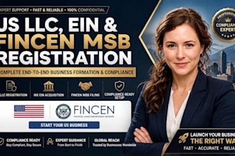 form your US llc, ein, and handle fincen msb registration