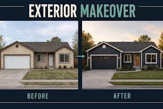 create ai exterior paint and curb appeal concepts