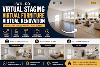 do virtual staging, virtual furniture, virtual renovation
