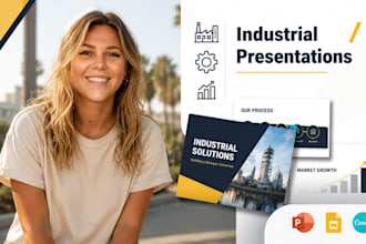 industrial pitch deck, manufacturing powerpoint, technical presentation PPT