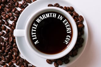 design a modern coffee poster, cafe flyer