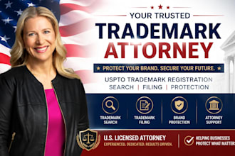 be your trademark attorney for uspto trademark registration and search