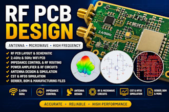 design rf pcb, microwave circuits, antennas and high frequency layouts