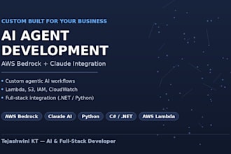 build a custom ai agent or chatbot using AWS bedrock, claude