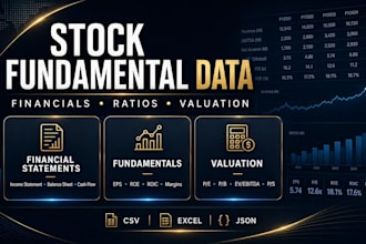 scrape stock fundamental and financial data
