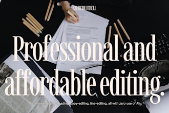 line edit and copy edit your short story without using ai