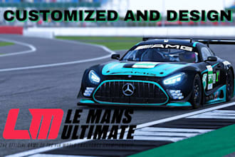 design le mans ultimate lmu custom livery, v4 and assetto corsa