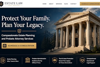 build squarespace estate planning lawyer website probate attroney website