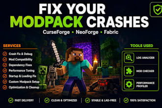 fix minecraft server modpack crashes, curseforge, neoforge, fabric forge setup