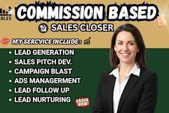 high ticket sales closer sdr commission based sales representative salesperson