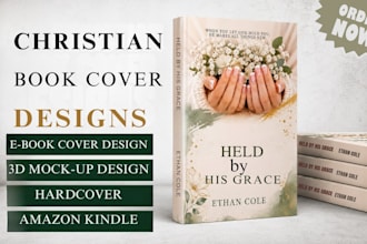 do illustrated christian book cover design amazon kindle cover design