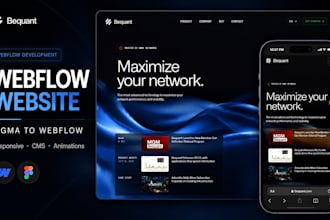 design or develop webflow website, figma to webflow