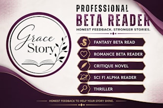 fantasy beta read romance beta reader critique novel scifi apha reader thriller