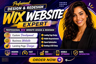 wix website redesign wix website development wix website design wix landing page
