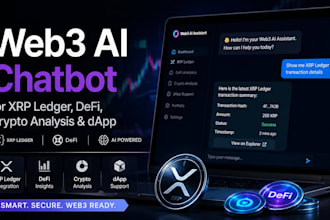 create a web3 ai chatbot for xrp ledger, defi,  crypto analysis and dapp