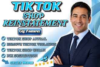 reinstate tiktok shop, appeal suspension, bans and violations