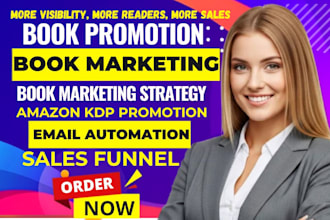 do book and ebook marketing book promotion sales funnel ad management and more