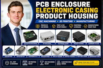 pcb enclosure electronic casing product housing cnc 3d printing manufacturing