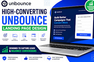 design high converting unbounce landing page