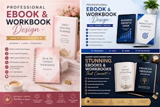design professional ebooks and workbooks in canva