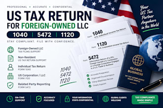 efile usa tax return for foreign owned, 1040, 5472, 1120, employed tax return