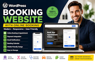 build a wordpress booking website with online booking