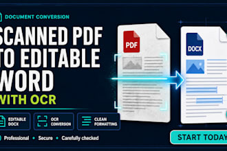 convert scanned PDF to editable word with ocr