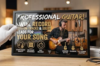 play creative guitar solos and riffs for you