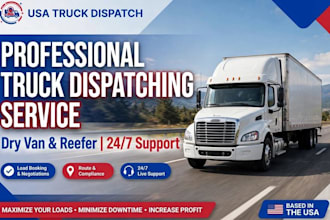 be your USA truck dispatcher dry van reefer box truck