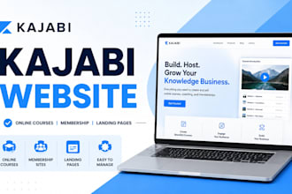 design kajabi website and kajabi online course, kajabi