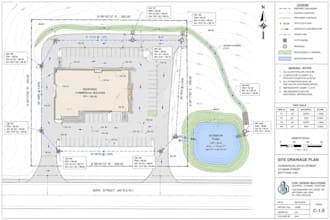 do stormwater drainage plans drainage design and civil cad drawings