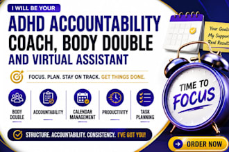 be your adhd iife coach adhd body double adhd virtual assistant