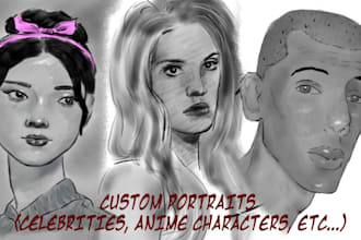create stylized or semirealistic custom portraits