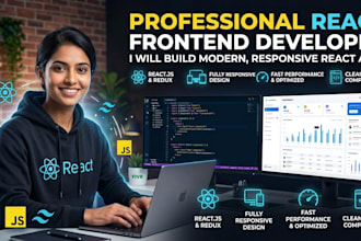 build a responsive react js frontend website