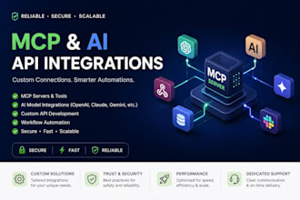 build mcp servers, ai API integrations and smart automations